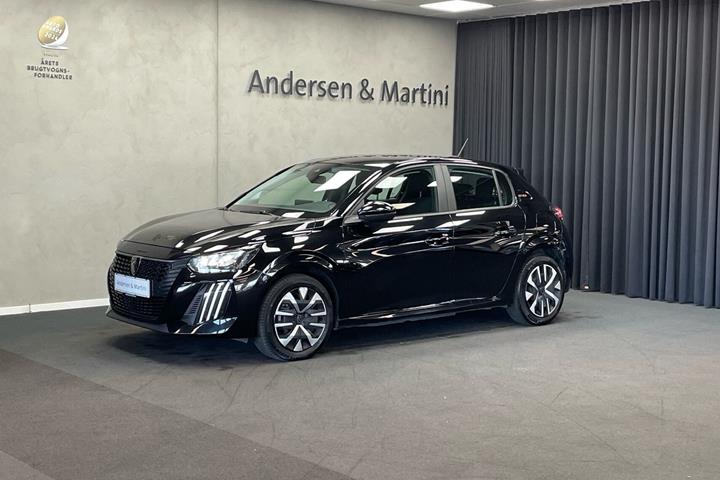 Sort Peugeot e-208 fra 2025