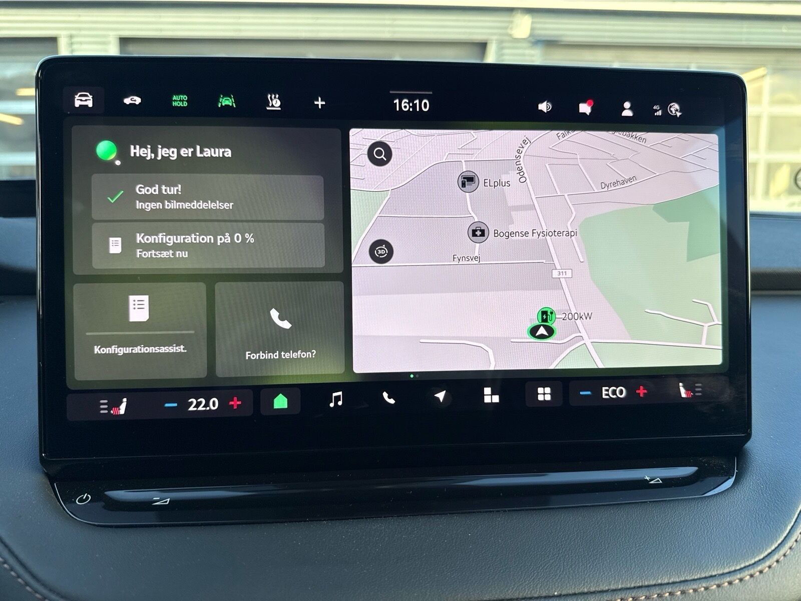 Blå Skoda Enyaq fra 2025