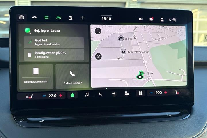 Blå Skoda Enyaq fra 2025
