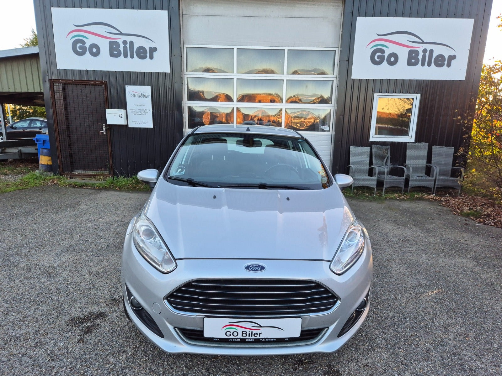 Grøn Ford Fiesta fra 2015