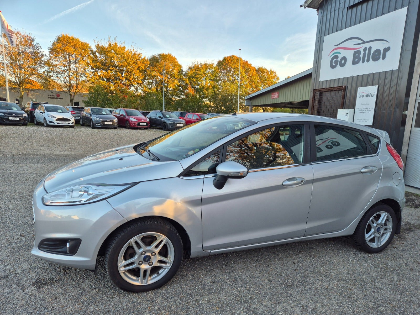 Grøn Ford Fiesta fra 2015