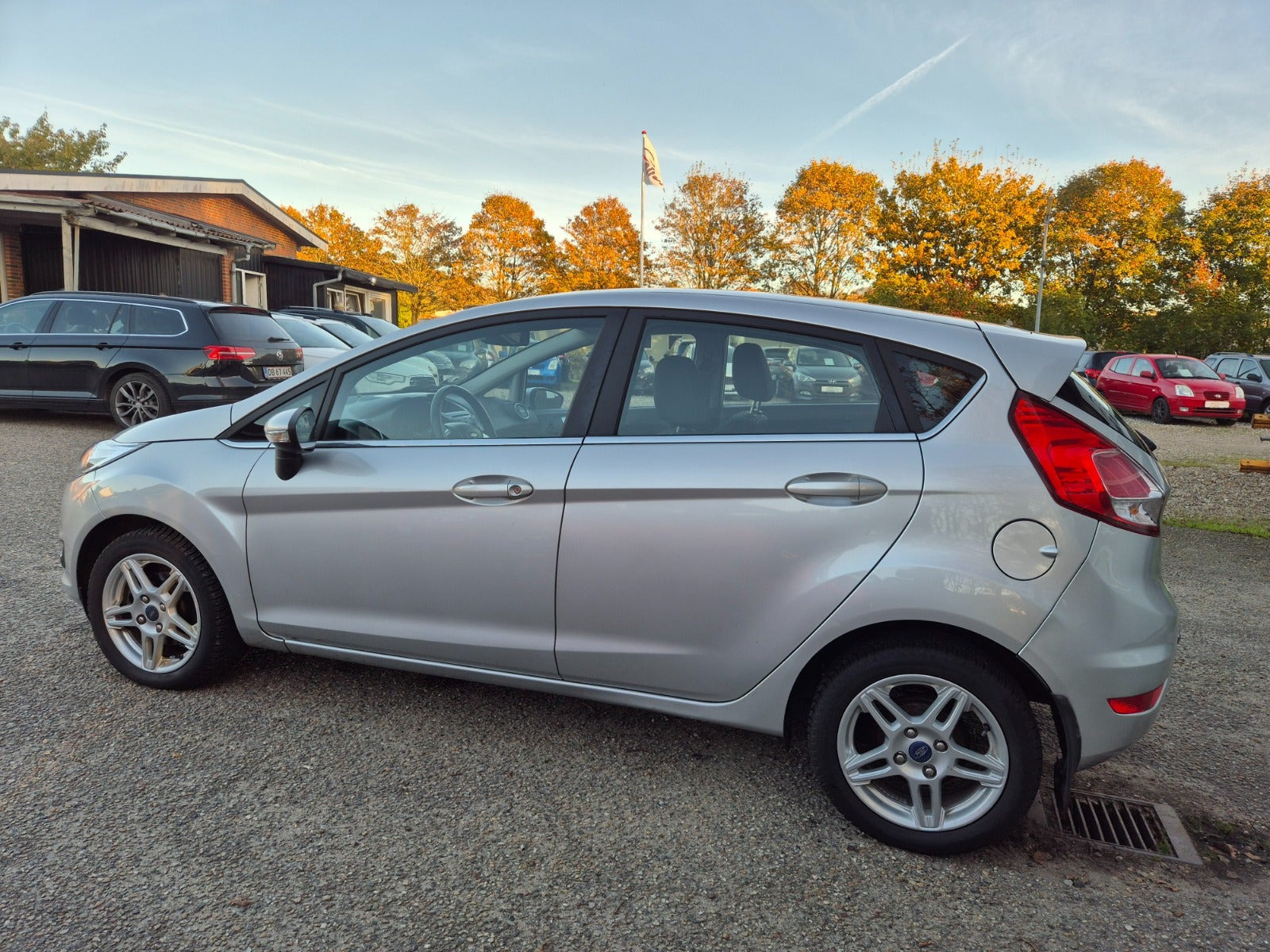 Grøn Ford Fiesta fra 2015