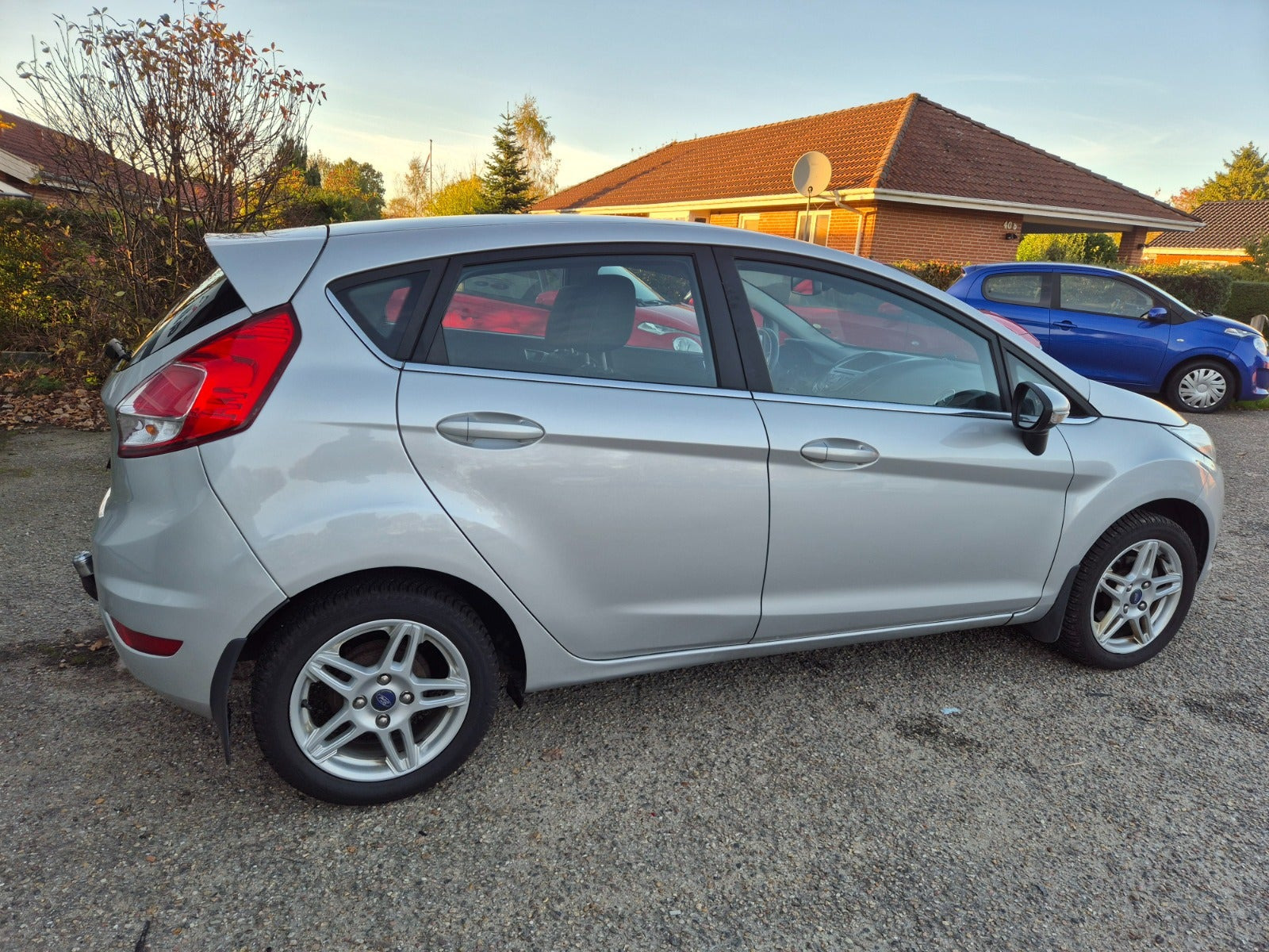 Grøn Ford Fiesta fra 2015