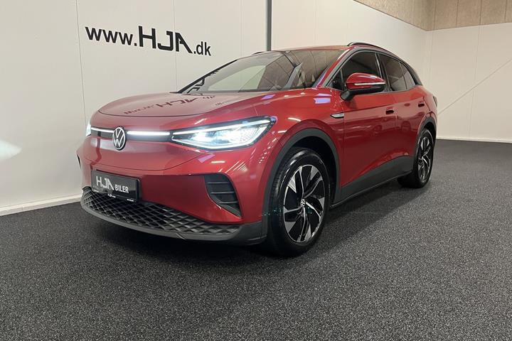 Rød VW ID.4 fra 2023 set udefra