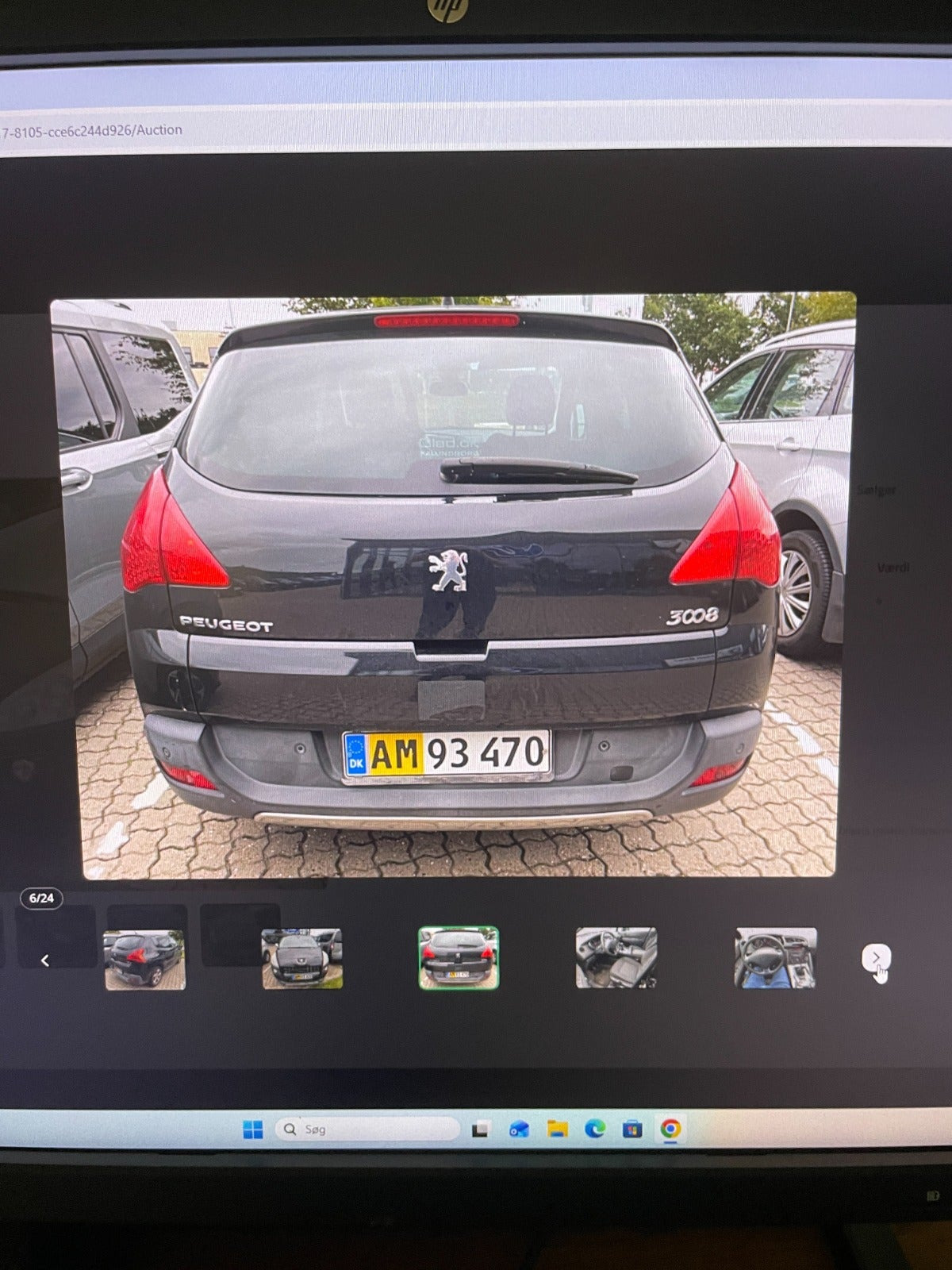Sort Peugeot 3008 fra 2012