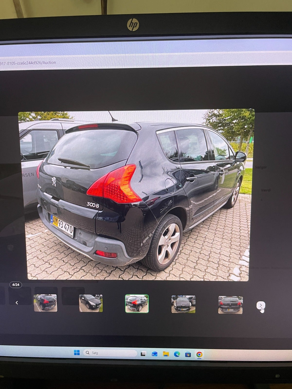 Sort Peugeot 3008 fra 2012