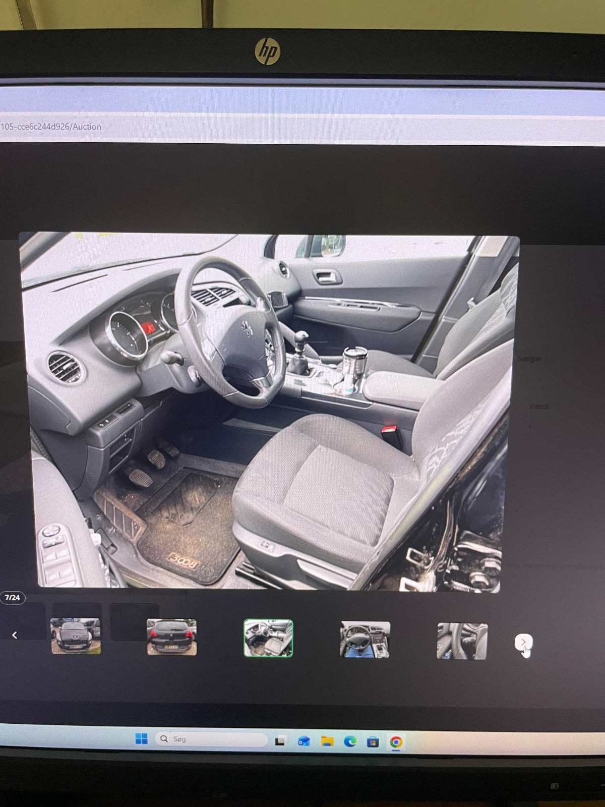 Sort Peugeot 3008 fra 2012