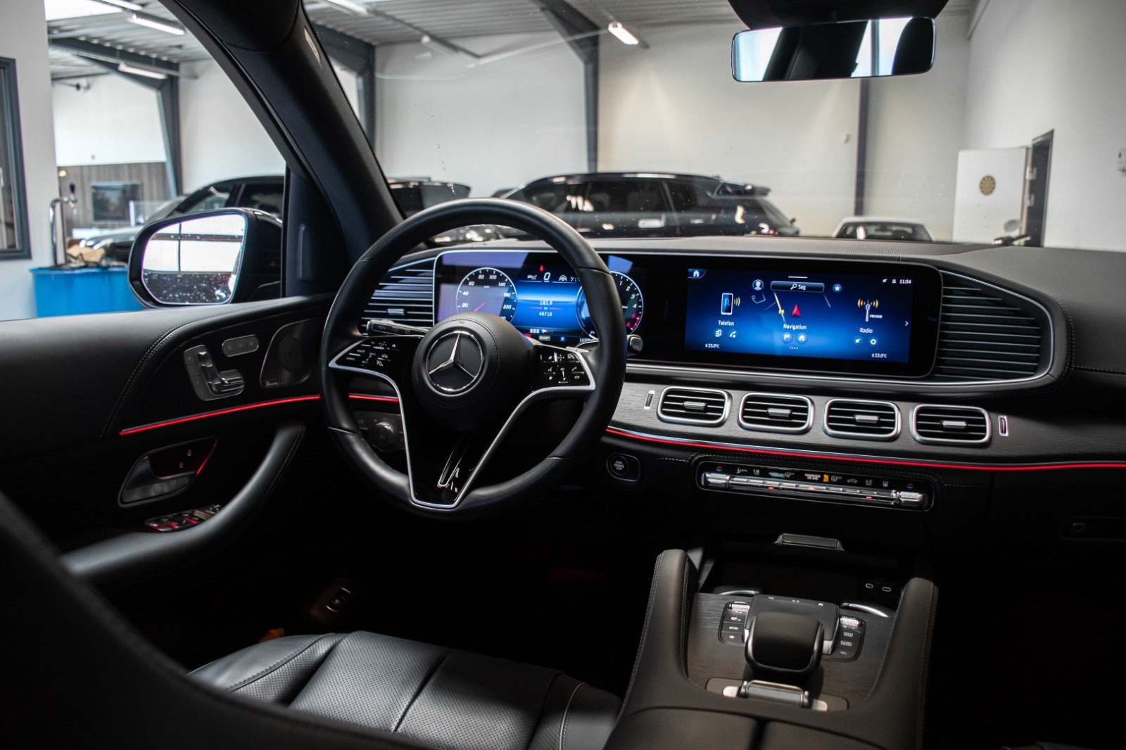 Grå Mercedes GLE350 de fra 2024