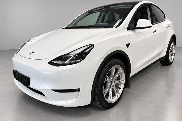 Hvid Tesla Model Y fra 2022