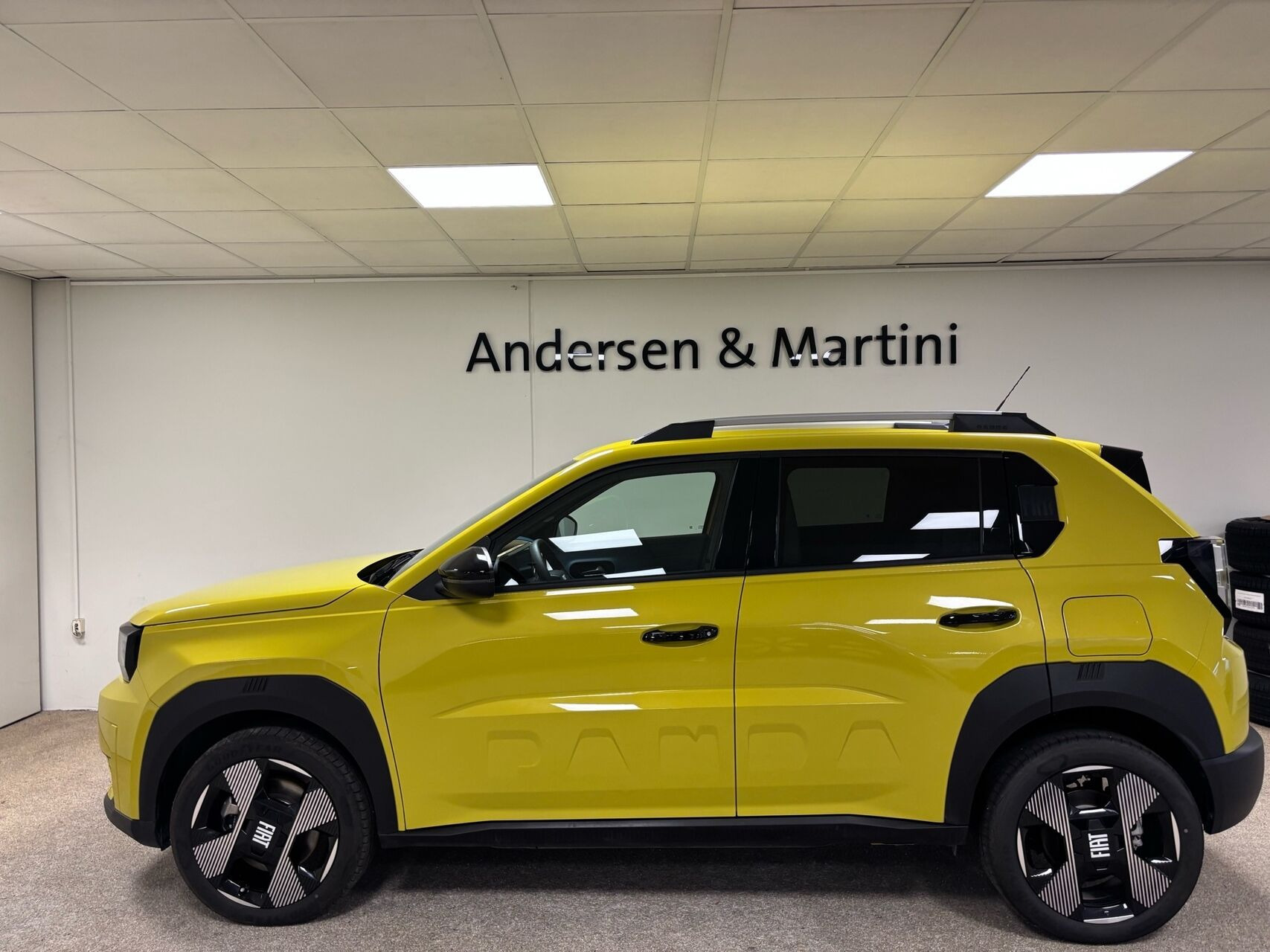 Gul Fiat Grande Panda fra 2025