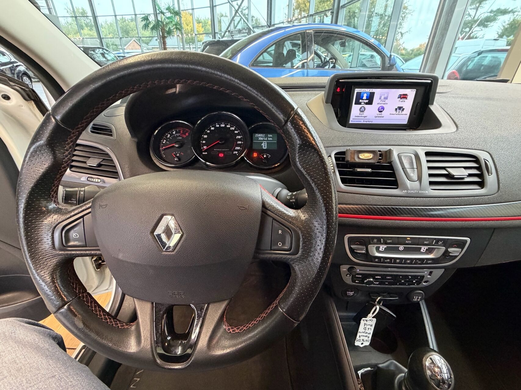 Hvid Renault Mégane fra 2012