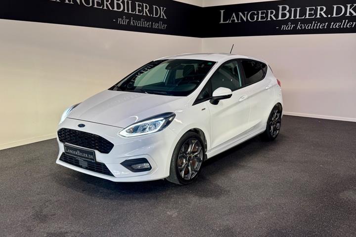 Hvid Ford Fiesta fra 2019