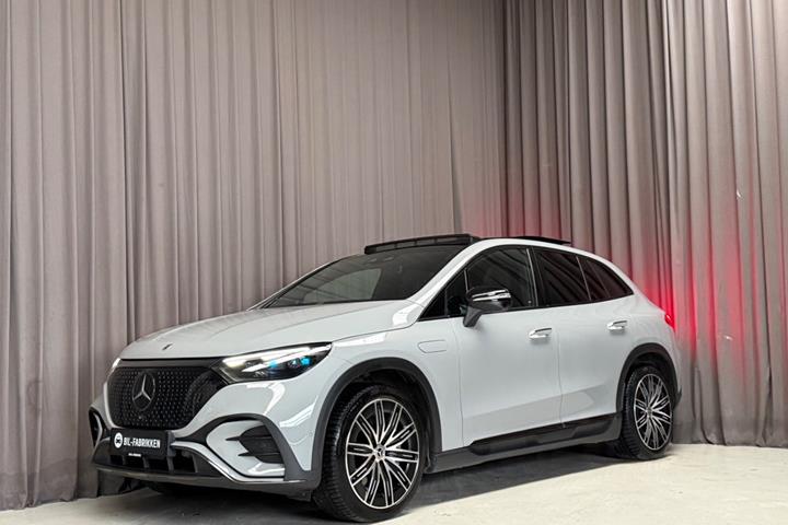 Grå Mercedes EQE350 SUV fra 2023