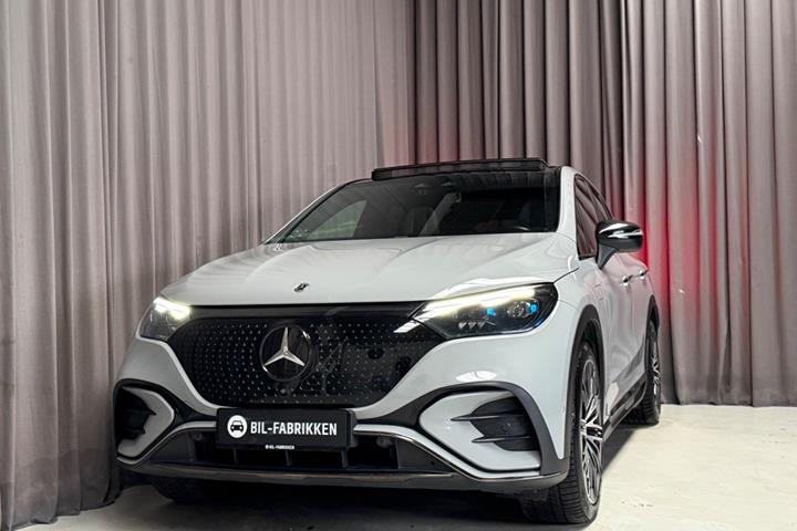 Grå Mercedes EQE350 SUV fra 2023