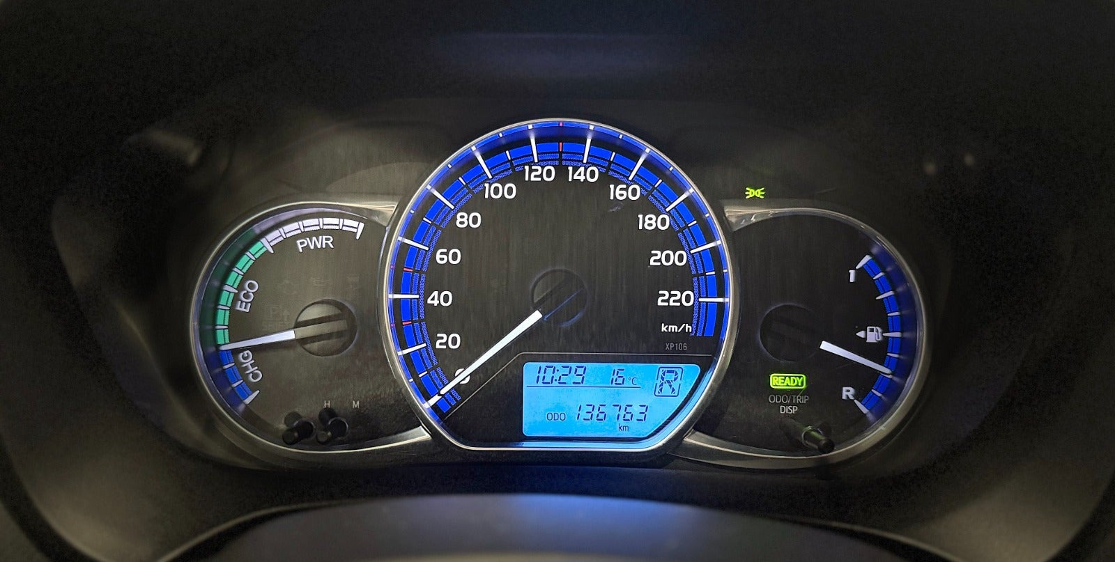 Sort Toyota Yaris fra 2015