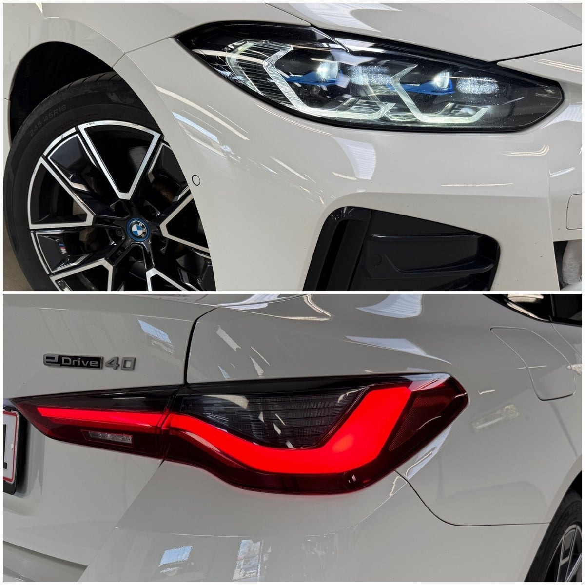 Hvid BMW i4 fra 2022