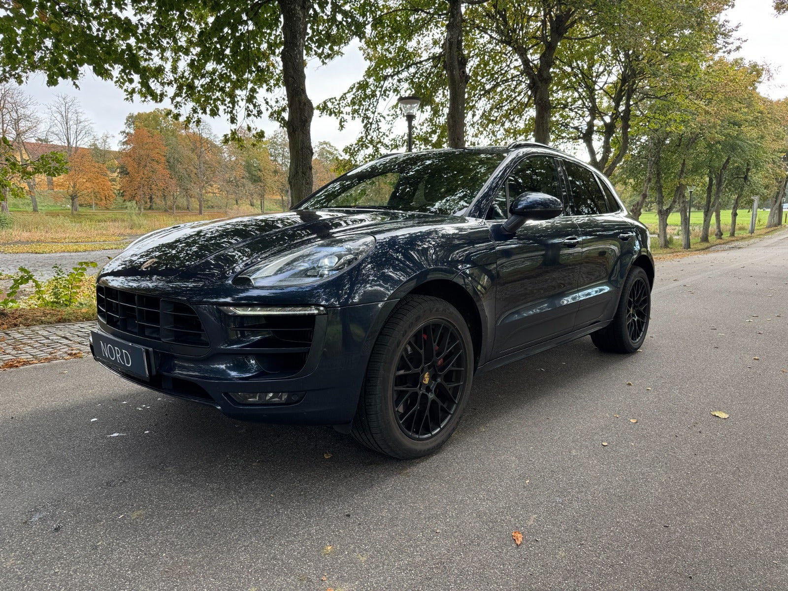 Grøn Porsche Macan GTS fra 2017