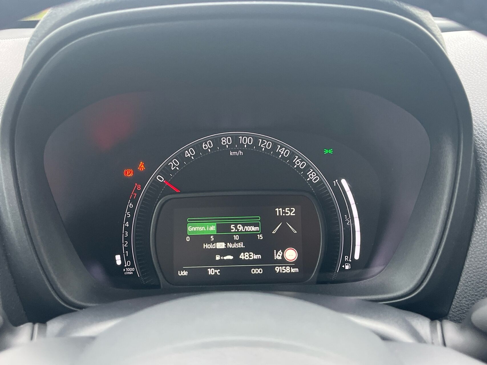 Hvid Toyota Aygo X fra 2026