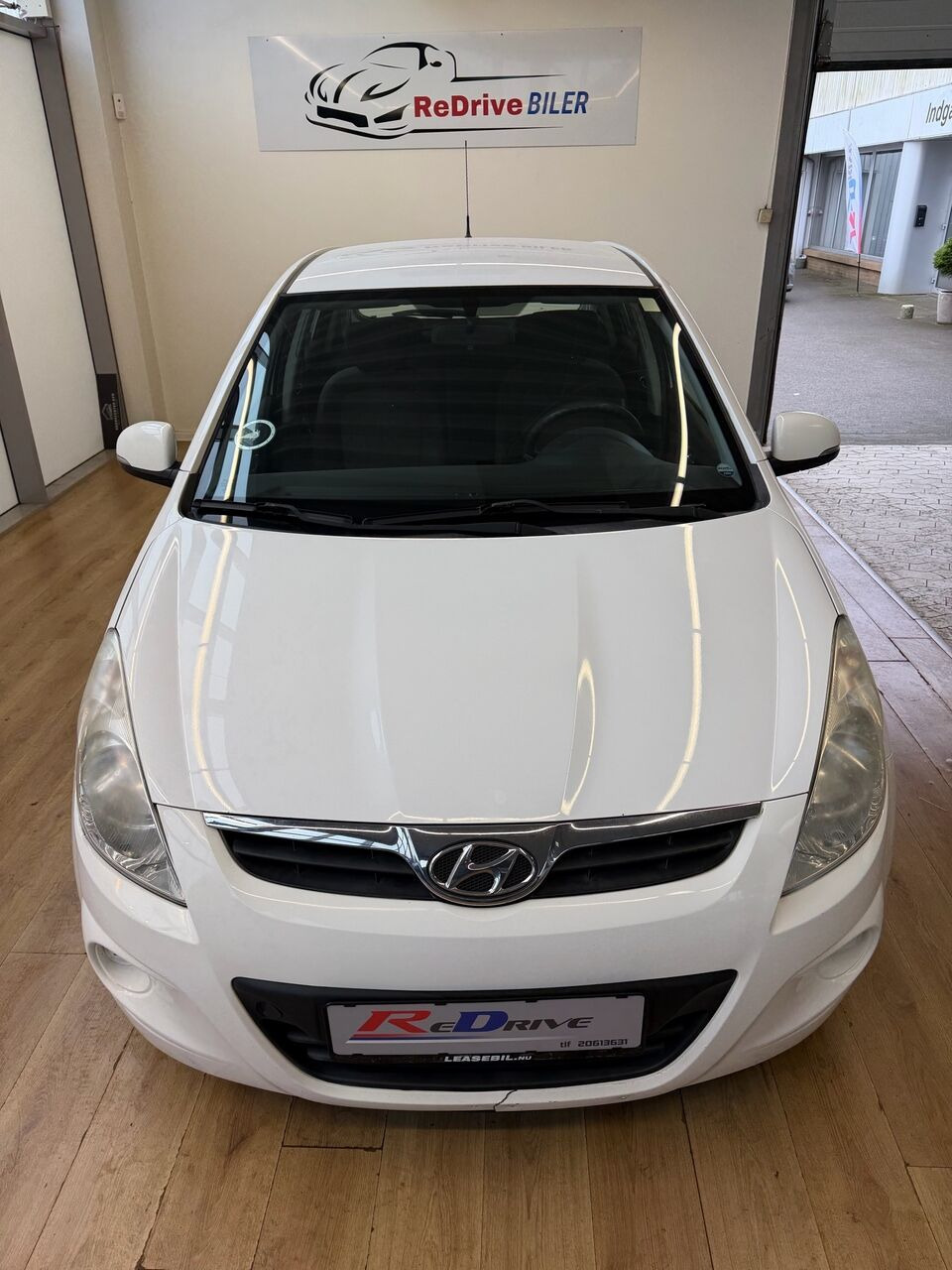 Hvid Hyundai i20 fra 2010