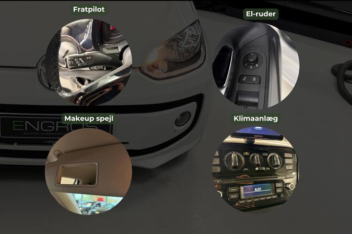 Hvid VW UP! fra 2016