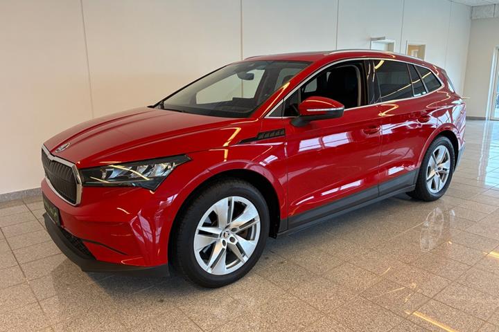 Rød Skoda Enyaq fra 2022