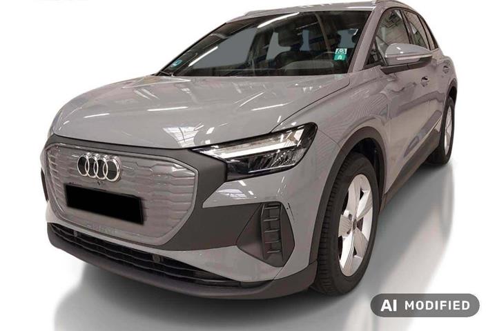 Grå Audi Q4 e-tron fra 2024