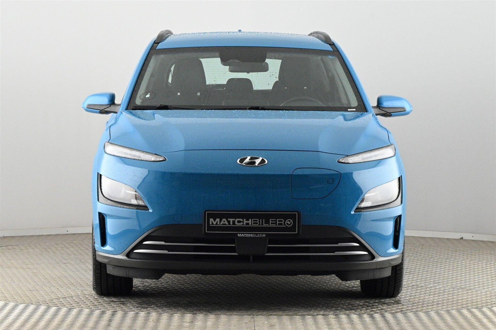 Blå Hyundai Kona fra 2021