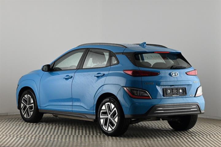 Blå Hyundai Kona fra 2021