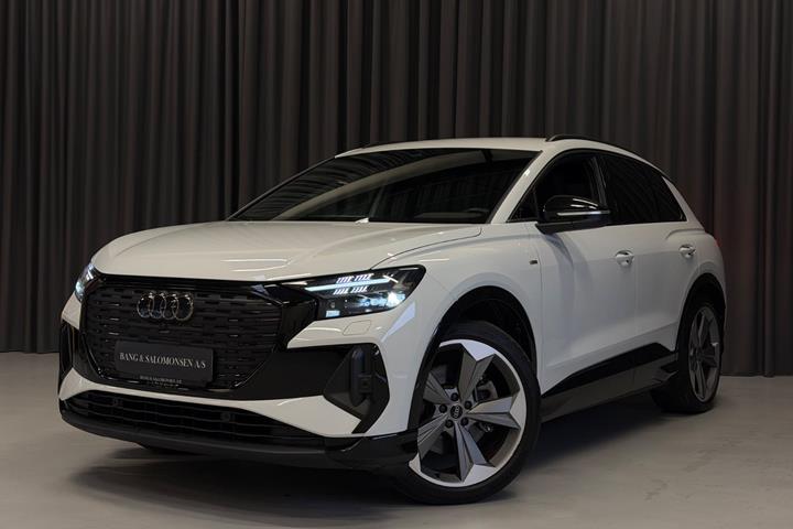 Hvid Audi Q4 e-tron fra 2024