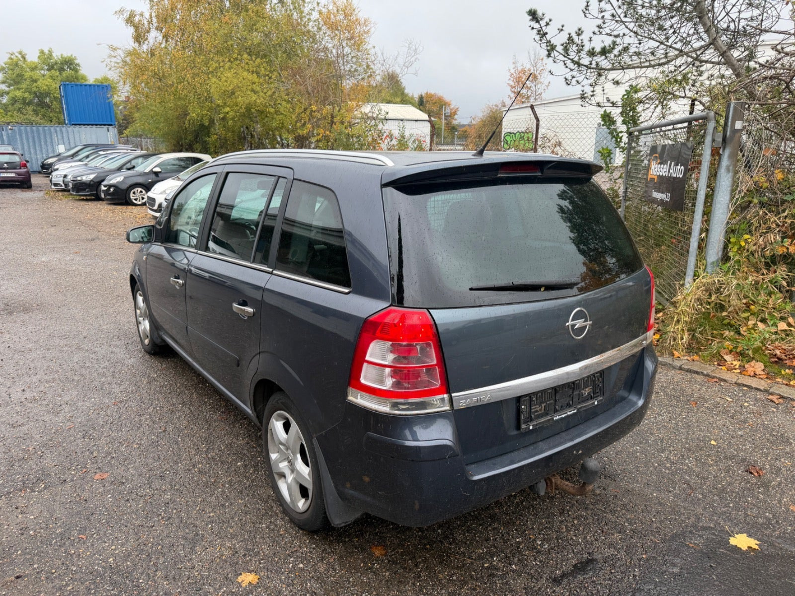 Grøn Opel Zafira fra 2008