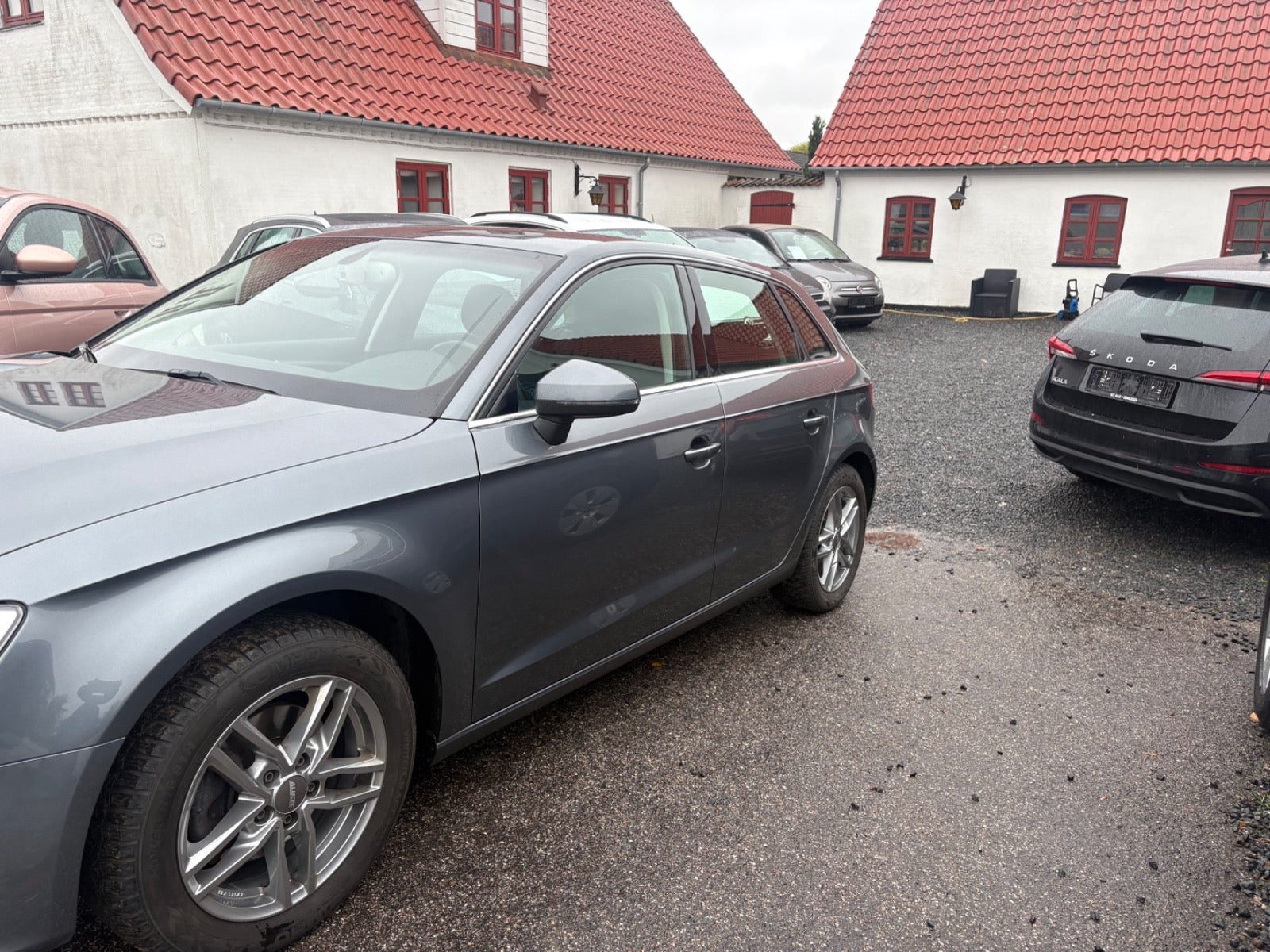 Grå Audi A3 fra 2015