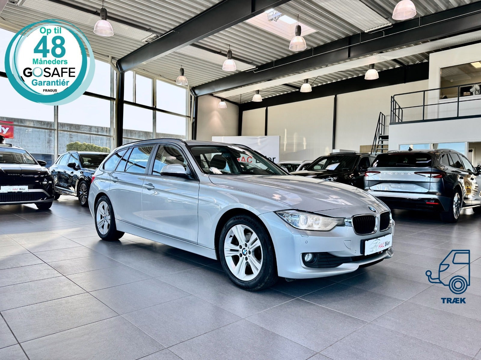 Sølv BMW 320d fra 2013