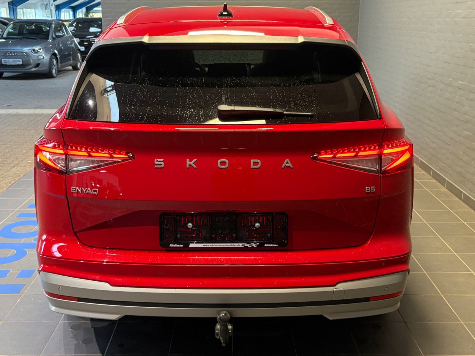 Rød Skoda Enyaq fra 2026
