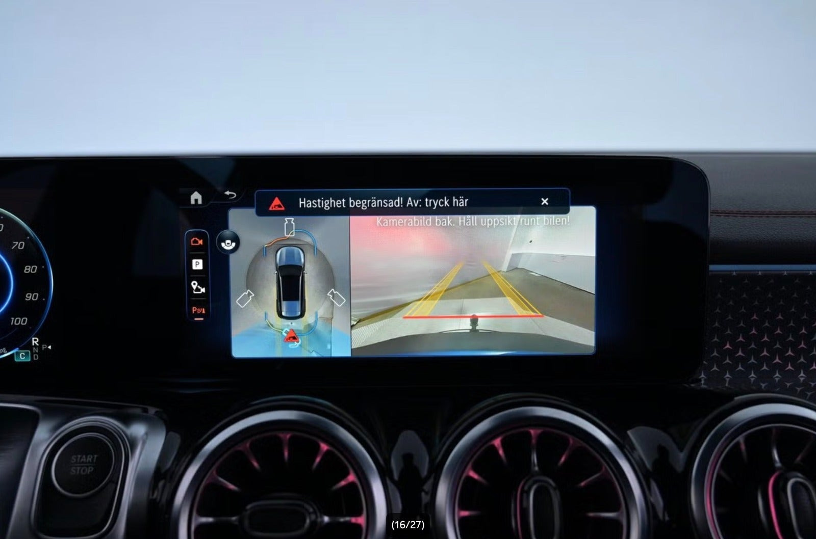 Blå Mercedes EQB250+ fra 2025