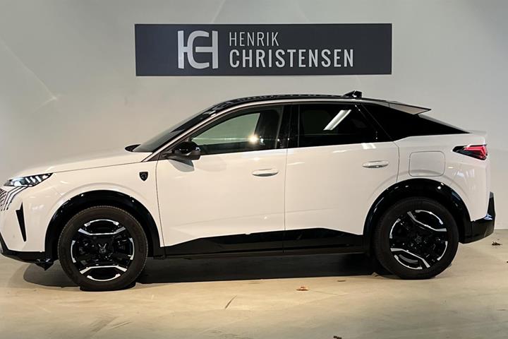Hvid Peugeot e-3008 fra 2025