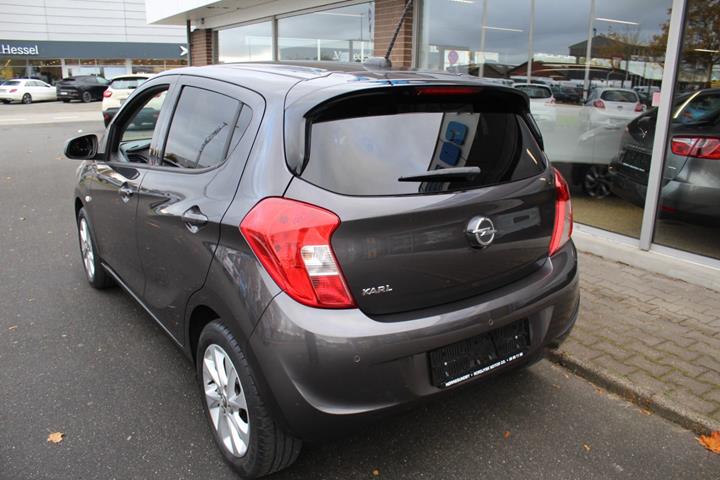Grå Opel Karl fra 2016