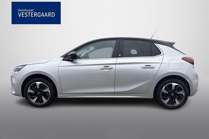 Sølv Opel Corsa-e fra 2023