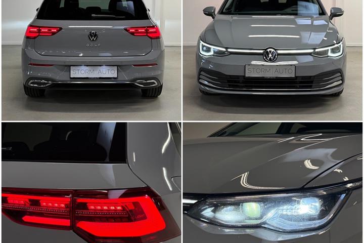 Grå VW Golf VIII fra 2020