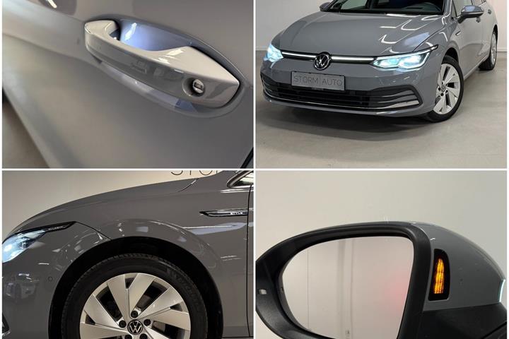 Grå VW Golf VIII fra 2020