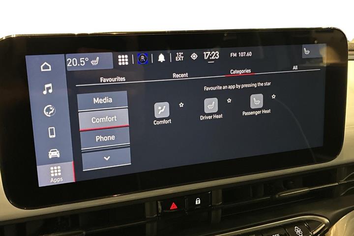 Blå Fiat 500e fra 2024