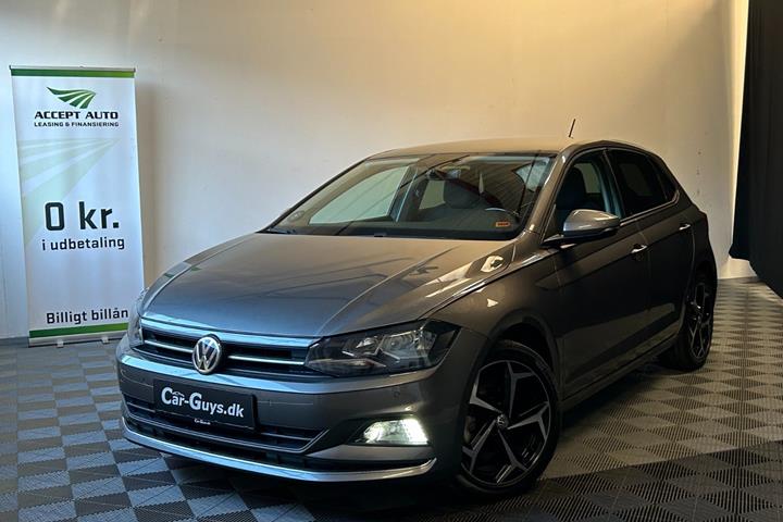 Gul VW Polo fra 2019
