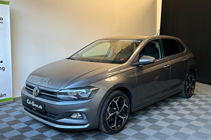 Gul VW Polo fra 2019