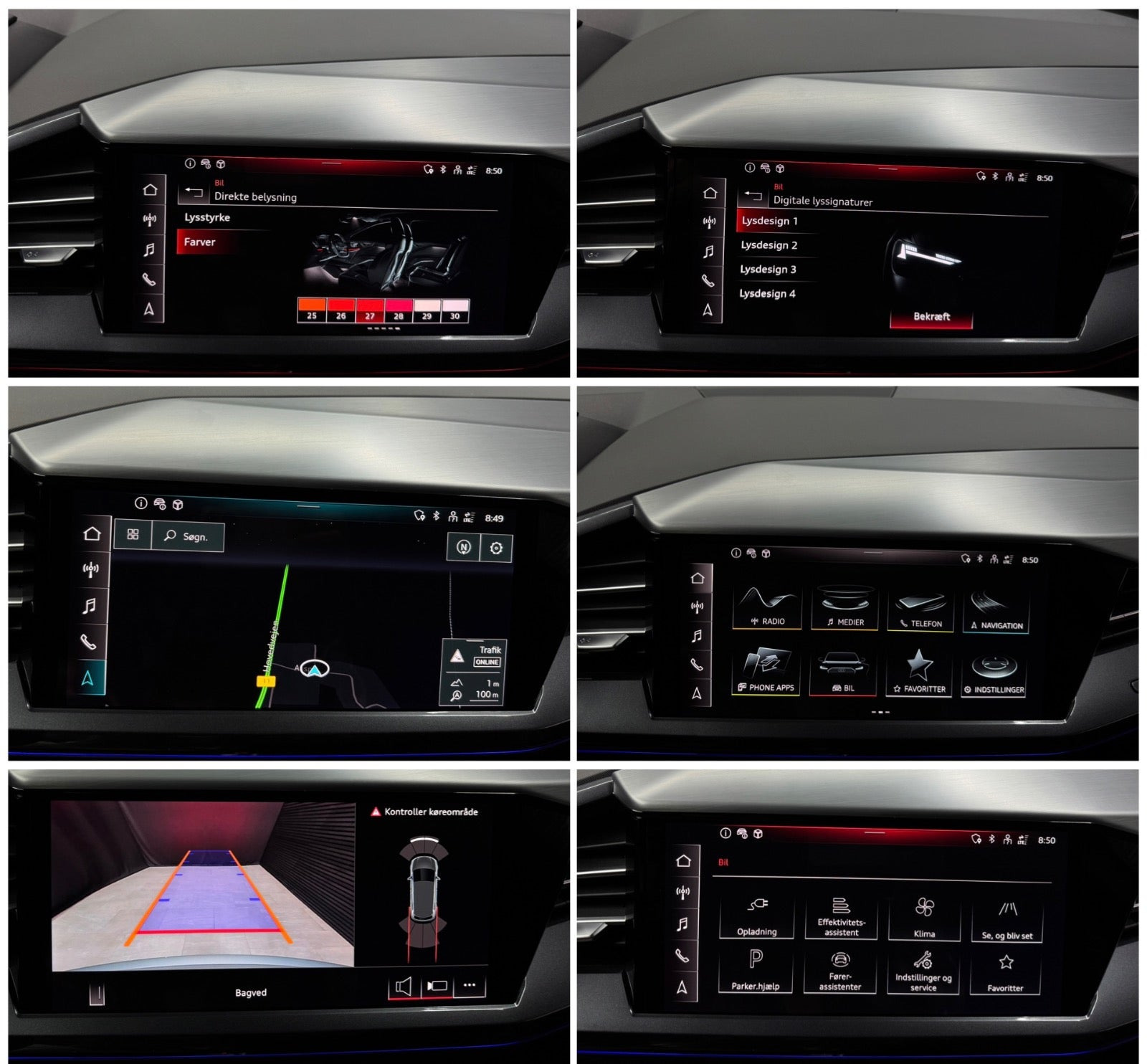 Sølv Audi Q4 e-tron fra 2025