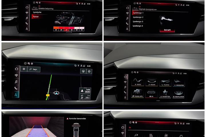 Sølv Audi Q4 e-tron fra 2025