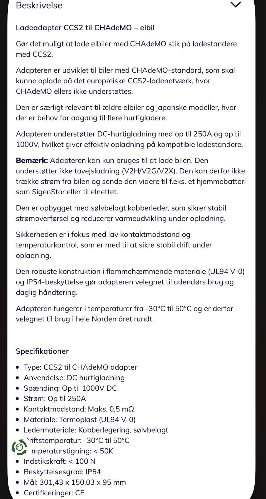 Grå Nissan Leaf fra 2021