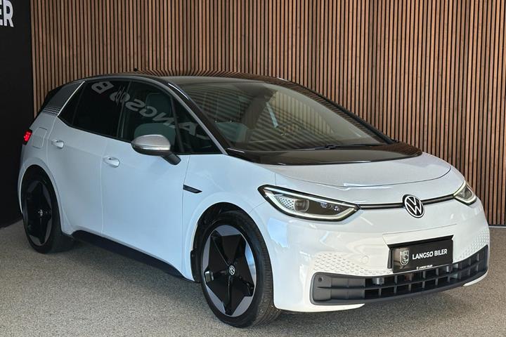 Hvid VW ID.3 fra 2020
