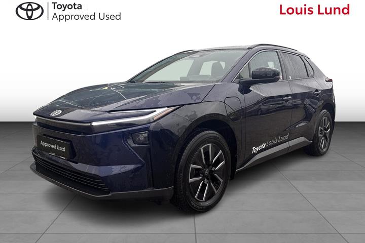 Blå Toyota BZ4X fra 2026