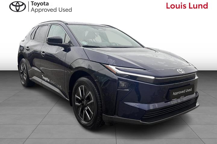 Blå Toyota BZ4X fra 2026