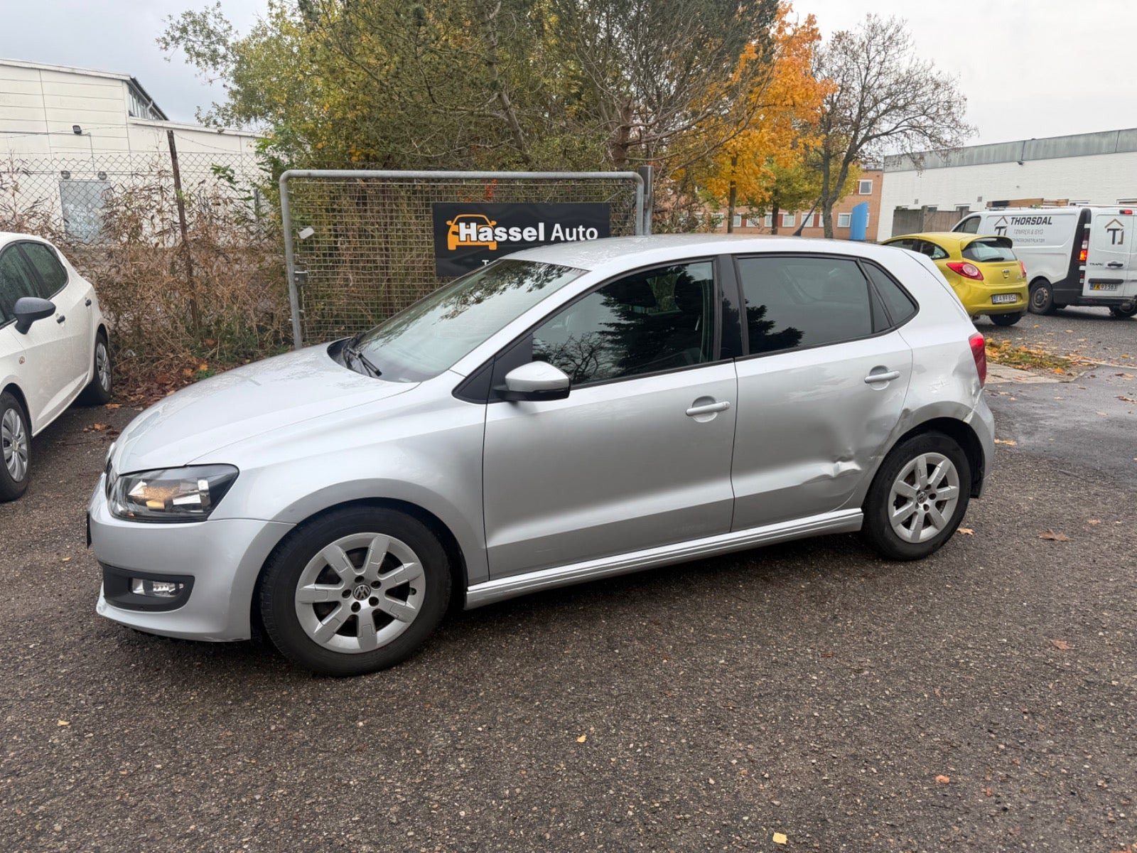 Grøn VW Polo fra 2013