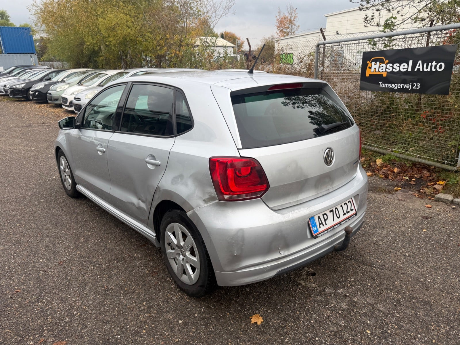 Grøn VW Polo fra 2013